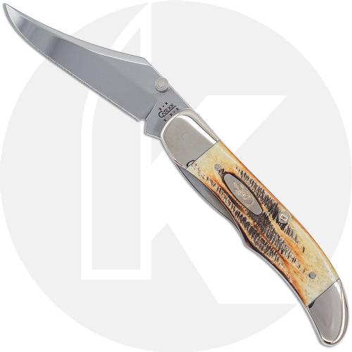 Case Mid-Folding Hunter with Clip 03590 - BoneStag - 6.51265LCSS - Discontinued - BNIB