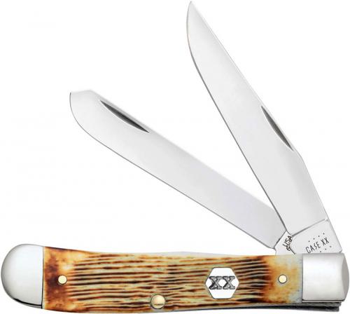 Case Trapper Knife 36720 Burnt Cream Bone 6254SS