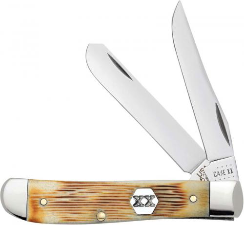 Case Mini Trapper Knife 36725 Burnt Cream Bone 6207SS