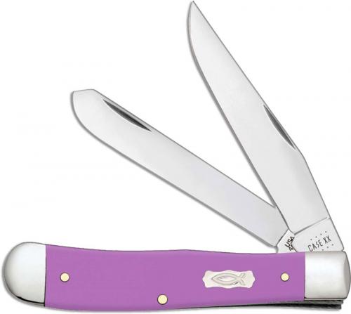Case Trapper Knife 39160 Lilac Ichthus 4254SS