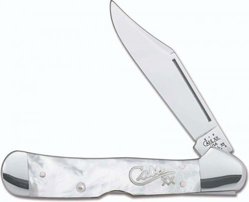 Case CopperLock Knife 03923 - Mother of Pearl - Silver Script - 81549LSS - Discontinued - BNIB