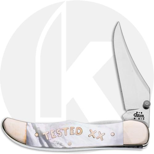 Case Tested XX Mid Folding Hunter 03931 Knife - Mother of Pearl - 81265LCSS - Discontinued - BNIB