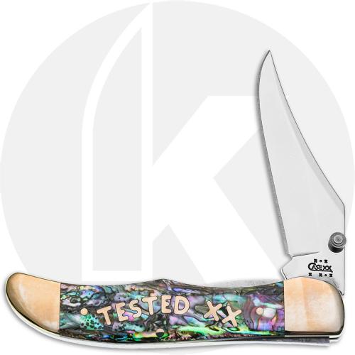 Case Tested XX Mid Folding Hunter 03932 Knife - Abalone - 81265LCSS - Discontinued - BNIB