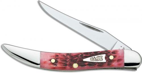 Case Small Texas Toothpick Knife, Raspberry Bone, CA-40501