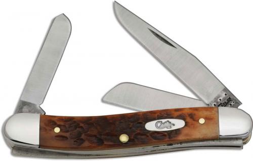 Case Medium Stockman Knife, Caramel Bone, CA-41514