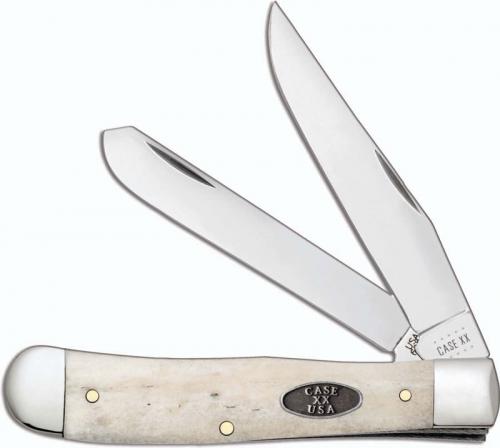 Case Trapper Knife 49640 Smooth Natural Bone CV 6254CV