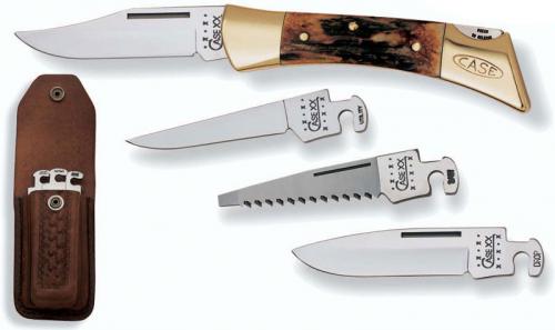 Case Knives: Case XX Changer Knife, Amber Bone Handle, CA-50