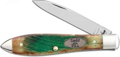 Case Tear Drop 51582 Knife Burnt Clover Bone TB61028SS