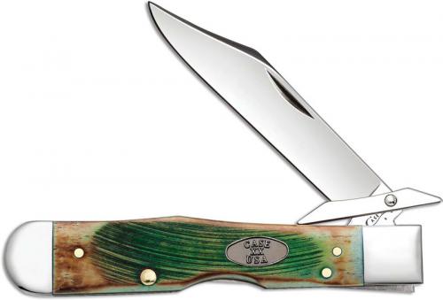 Case Cheetah 51585 Knife Burnt Clover Bone 6111 1/2LSS