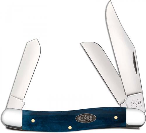 Case Stockman Knife 52805 Smooth Mediterranean Blue Bone 6347SS