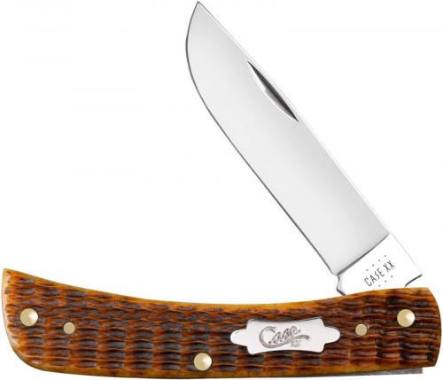 Case Sod Buster Jr Knife 52829 - Jigged Antique Bone - 6137SS