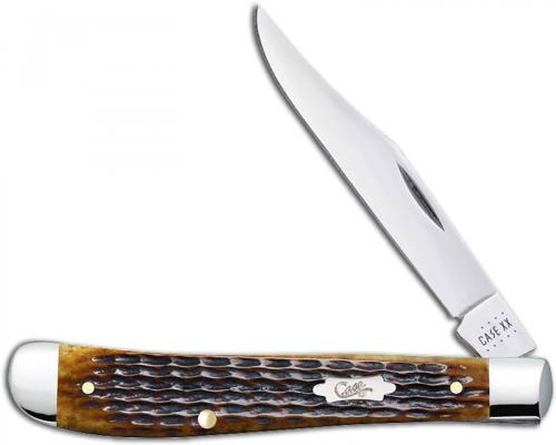 Case Slimline Trapper Knife 52839 Jigged Antique Bone 61048SS