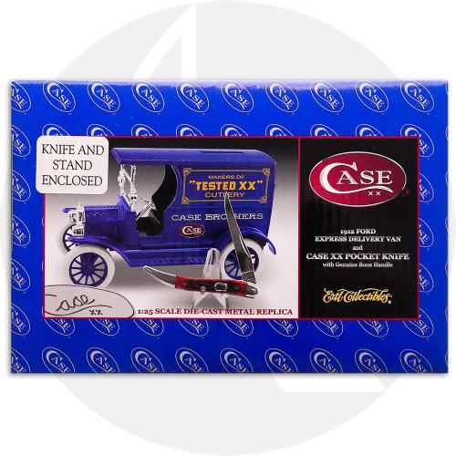 Case 05284 2003 ERTL Truck - 1912 Ford Express Delivery Van - Tested Red Bone Small Texas Toothpick - Discontinued - BNIB