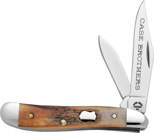 Case Peanut Knife 05289 - Case Brothers - Genuine Stag - 5220SS - Discontinued - BNIB