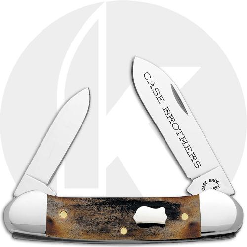 Case Canoe Knife 05290 - Case Brothers - Genuine Stag - 52131SS - Discontinued - BNIB