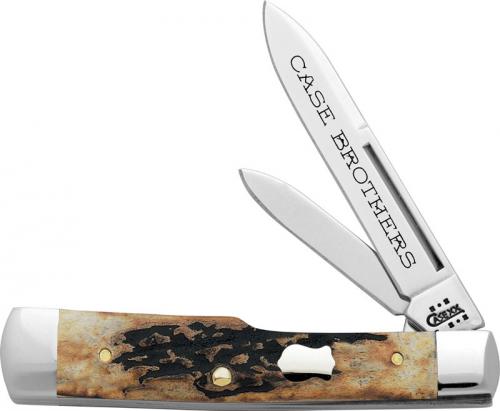 Case Gunstock Knife 05291 - Case Brothers - Genuine Stag - 5215SS - Discontinued - BNIB