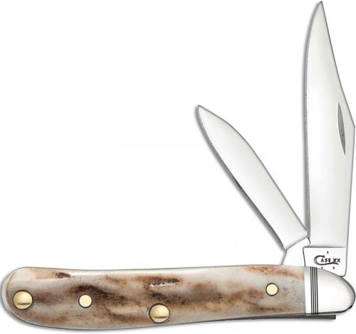 Case Barehead Peanut Knife 52950 Prime Vintage Stag V52201SS Limited Run USA Made
