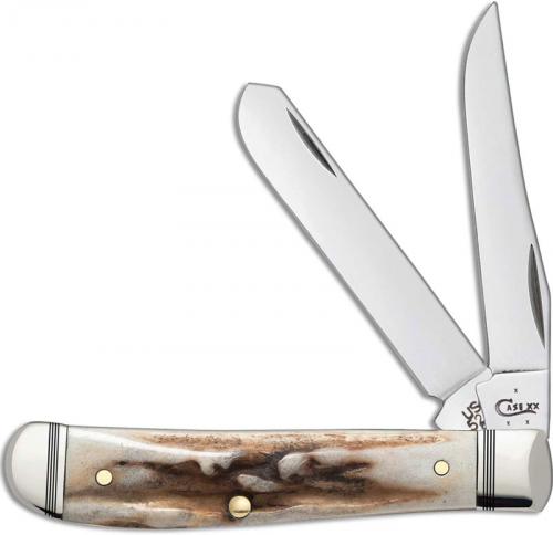 Case Mini Trapper Knife 52958 Prime Vintage Stag V5207SS Limited Run USA Made