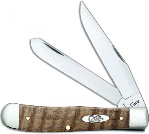 Case Trapper Knife 53301 Natural Curly Oak 7254SS