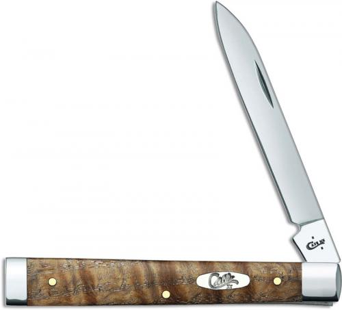 Case Doctor's Knife 53302 Natural Curly Oak 7185SS
