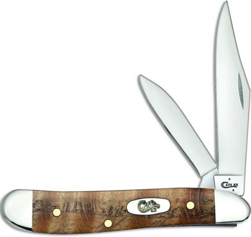 Case Peanut Knife 53303 Natural Curly Oak 7220SS
