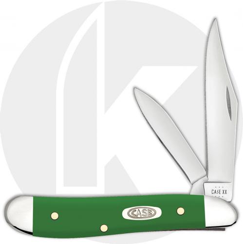 Case Peanut 53393 Knife - Smooth Green Synthetic - 4220SS