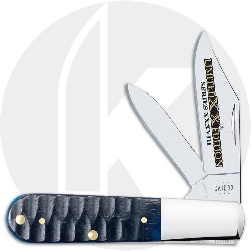 Case Limited Edition XXXVIII Barlow 53981 Knife - Gator Jigged Ocean Blue Bone - 62009 1/2 SS