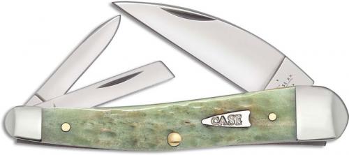 Case 55403 Seahorse Whittler Knife Mint Green Bone 6355WHSS