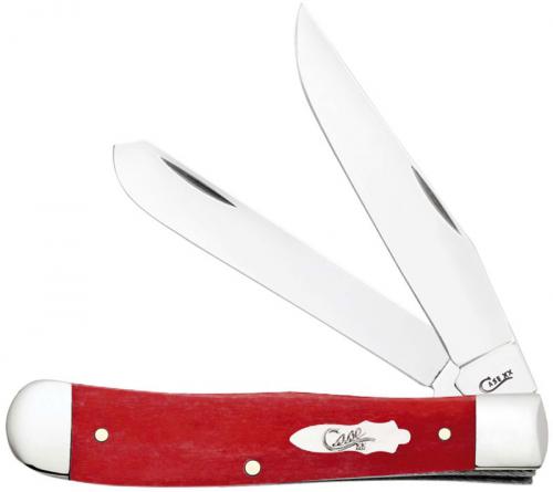 Case Trapper Knife 60541 Smooth Dark Red Bone 6254SS
