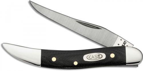 Case Small Texas Toothpick Knife, Smooth Black G10, CA-6284