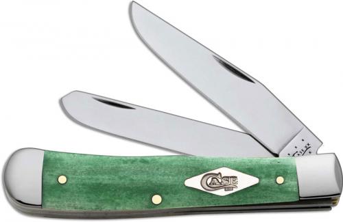 Case Trapper Knife, Painted Desert Emerald Green Bone, CA-63116