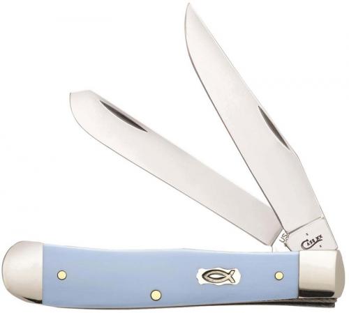 Case Trapper Knife 63540 Ice Blue Ichthus 4254SS
