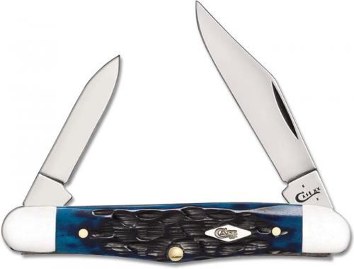 Case Half Whittler Knife 63636 Ocean Blue Bone 6208SS