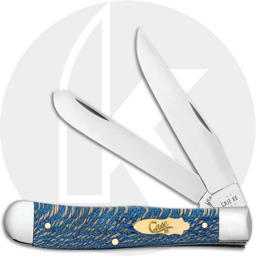 Case Trapper 63730 Knife - Blue Sycamore Wood - 7254SS