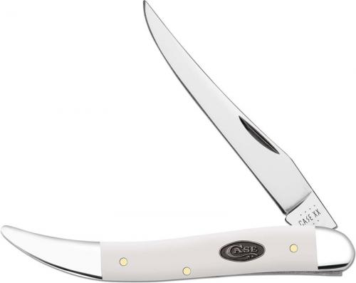 Case Medium Texas Toothpick Knife 63962 - White Synthetic - 410094SS