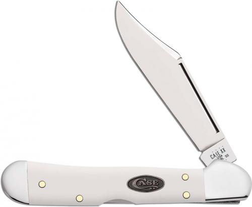 Case Mini CopperLock Knife 63963 - White Synthetic - 41749LSS
