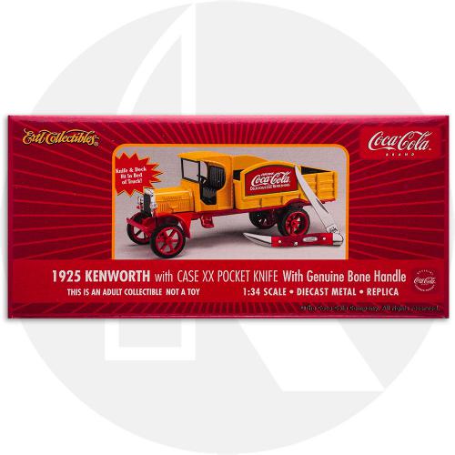 Case 64717 2002 ERTL Truck - 1925 Kenworth Coca-Cola Delivery Truck - Dark Red Bone Tiny Texas Toothpick - Discontinued - BNIB