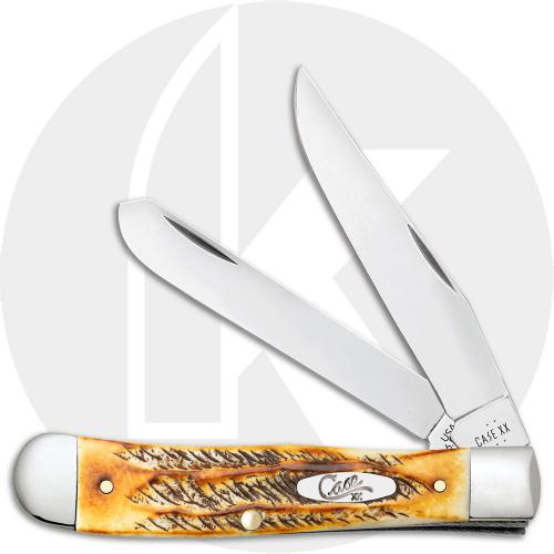Case Trapper 65345 Knife - 6.5 BoneStag - 6.5254CSS