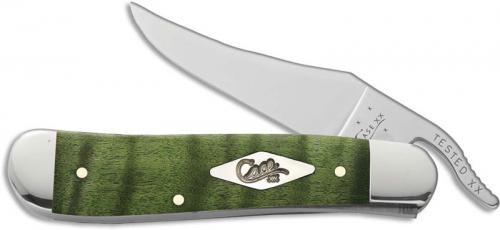 Case RussLock Knife, Green Curly Maple, CA-65565