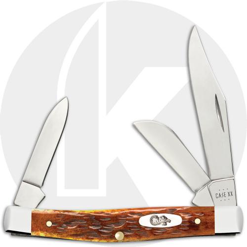 Case XX Medium Stockman 66692 Knife - Jigged Harvest Orange Bone - 6344SS