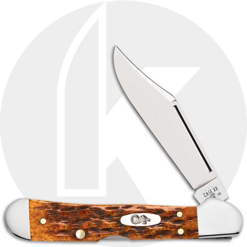 Case XX Mini CopperLock 66693 Knife - Jigged Harvest Orange Bone - 61749LSS