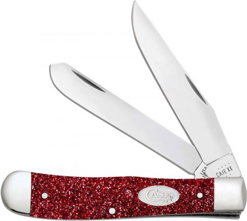 Case Trapper Knife 67000 - Ruby Stardust Kirinite - 10254SS