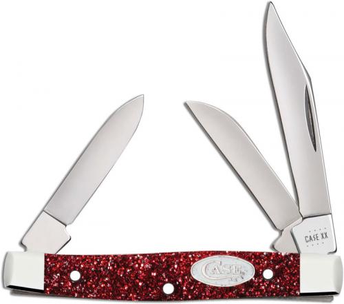 Case Small Stockman Knife 67004 - Ruby Stardust Kirinite - 10333SS