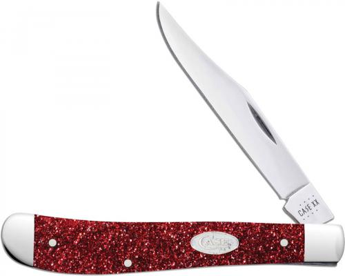 Case Slimline Trapper Knife 67006 - Ruby Stardust Kirinite - 101048SS