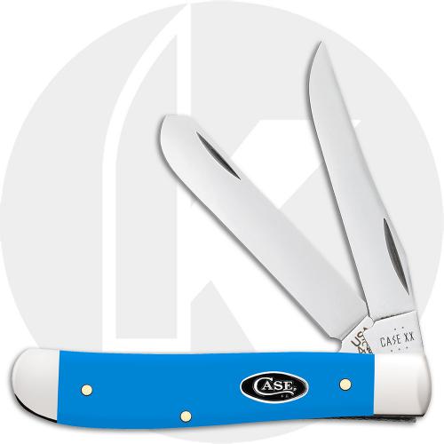 Case Mini Trapper 68901 Knife - Smooth Light Blue Synthetic - 4207SS