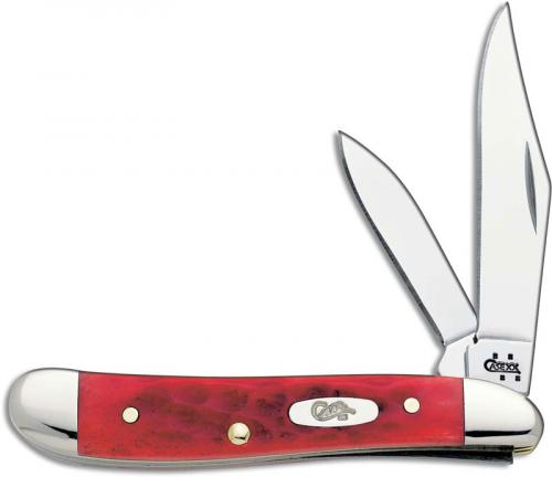 Case Knives: Case Peanut Knife, Dark Red Bone CV, CA-6987