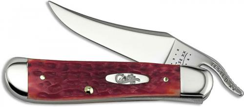 Case Knives: Case Dark Red Bone CV RussLock Knife, CA-6994