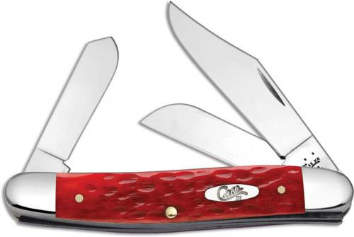 Case Stockman Knife, Dark Red Bone CV, CA-6997