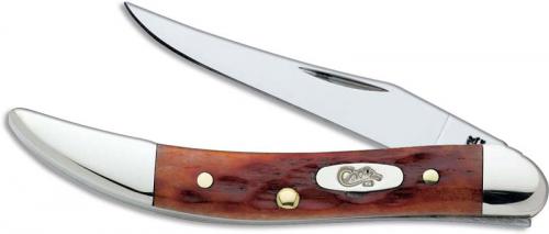 Case Knives: Case Chestnut Bone CV Small Texas Toothpick, CA-7005