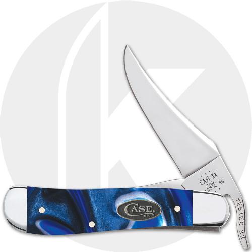 Case RussLock 70564 Knife - Smooth Ocean Blue Kirinite - 101953LSS